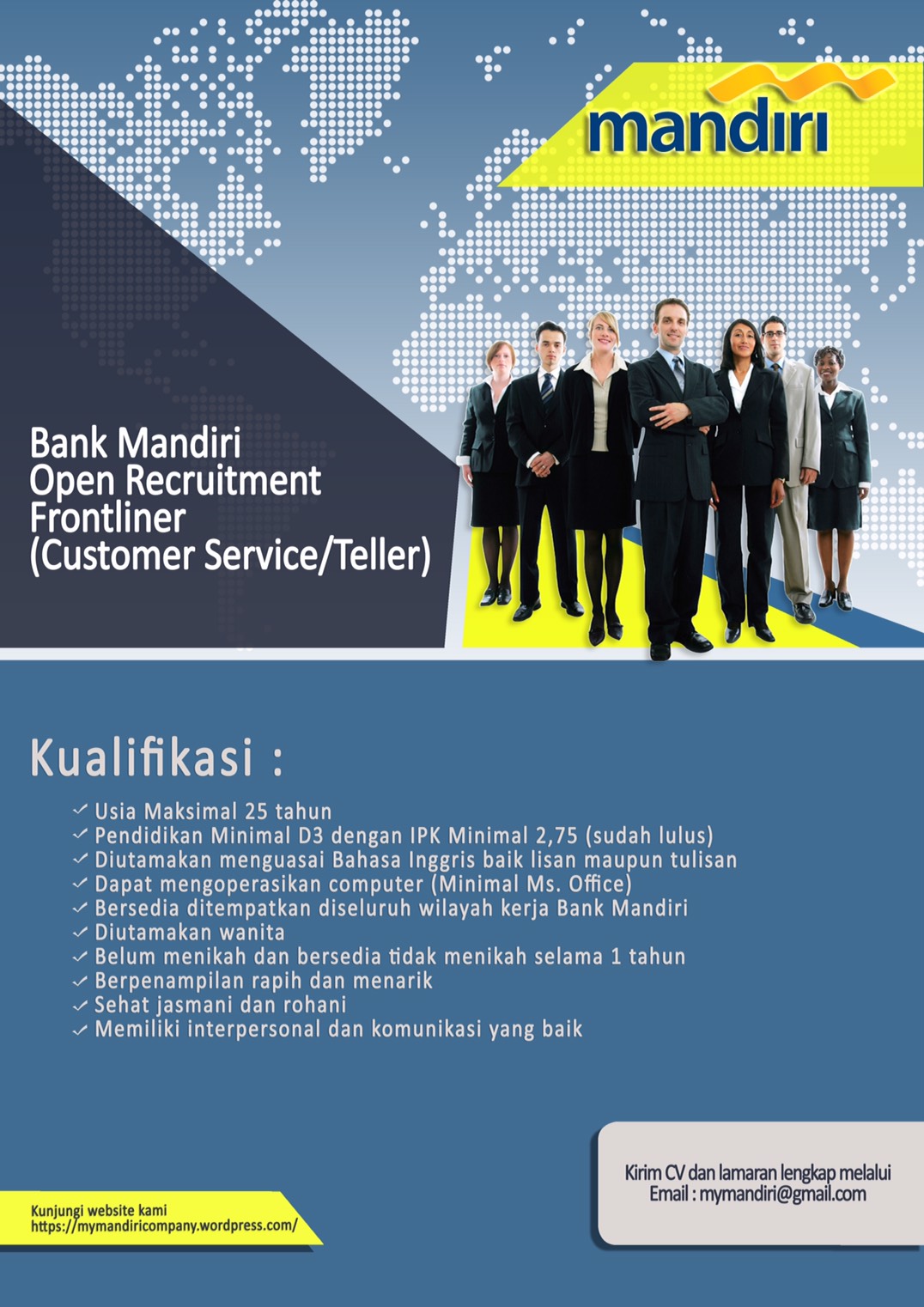  Bank  Mandiri  Open Recruitment